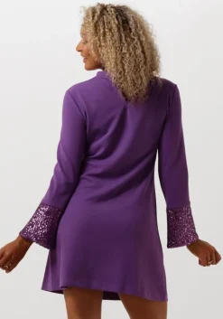 paarse ana alcazar mini jurk dress mordern pure