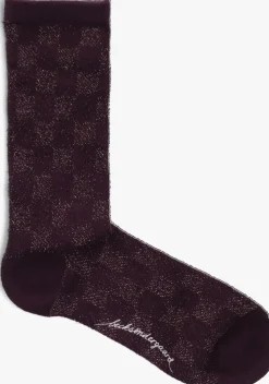 paarse becksondergaard sokken quinis glitter socks
