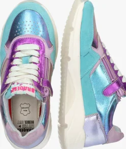 paarse braqeez lage sneakers feedhra flow