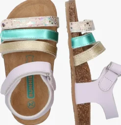 paarse bunniesjr platte sandalen babs beach