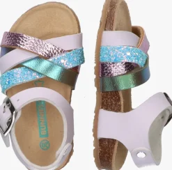 paarse bunniesjr platte sandalen becky beach
