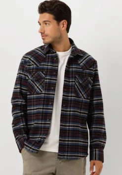 paarse butcher of blue overshirts lanton western check shirt