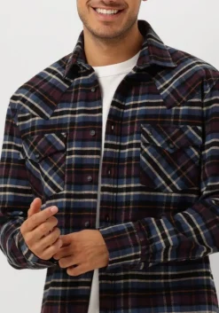 paarse butcher of blue overshirts lanton western check shirt