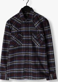 paarse butcher of blue overshirts lanton western check shirt