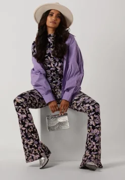 paarse catwalk junkie flared broek tr slow dance