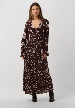 paarse catwalk junkie maxi jurk dr you are blooming