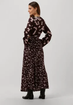 paarse catwalk junkie maxi jurk dr you are blooming