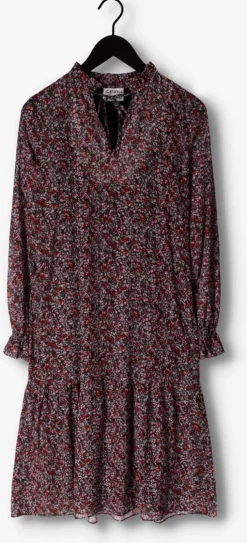 paarse catwalk junkie midi jurk dr river flower