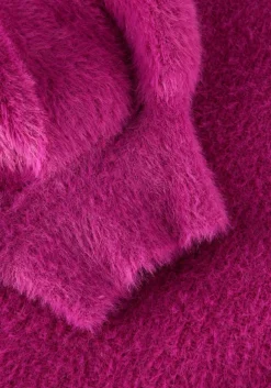 paarse catwalk junkie trui puffy sleeve knit