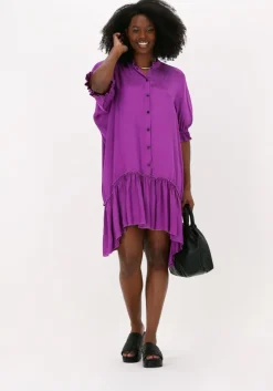 paarse chptr-s mini jurk felicity dress