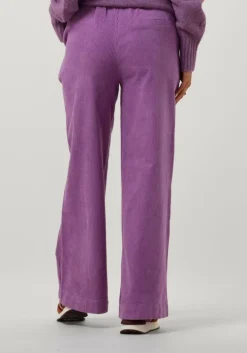 paarse circle of trust pantalon lois wide leg rib