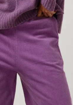paarse circle of trust pantalon lois wide leg rib