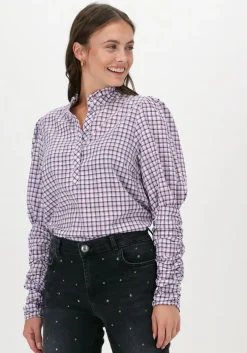 paarse co'couture blouses sandy dobby check shirt