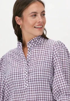 paarse co'couture blouses sandy dobby check shirt