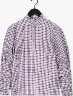 paarse co'couture blouses sandy dobby check shirt