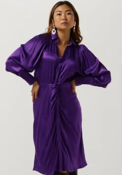 paarse co'couture midi jurk harvey drape dress