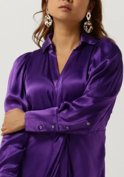 paarse co'couture midi jurk harvey drape dress