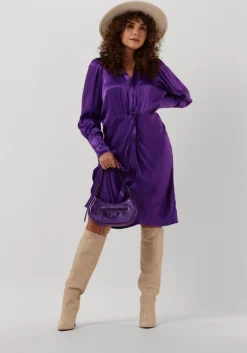 paarse co'couture midi jurk harvey drape dress