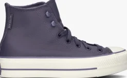 paarse converse hoge sneakers chuck taylor all star lift hi