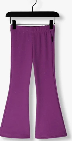 paarse daily brat flared broek peppy glitter flared pants