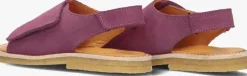 paarse du loua platte sandalen du veda