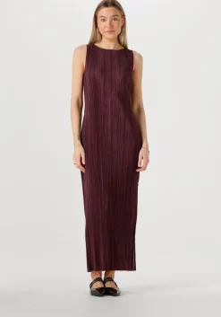 paarse envii maxi jurk encomo sl dress 7089