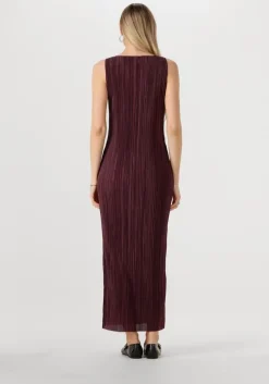 paarse envii maxi jurk encomo sl dress 7089