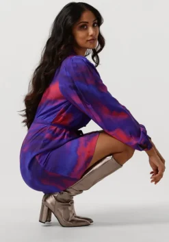 paarse freebird mini jurk wv-cosmic-pes-23-3