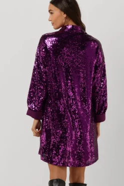 paarse harper & yve mini jurk polly-dr