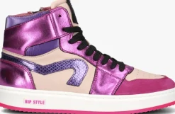paarse hip hoge sneakers h1765_