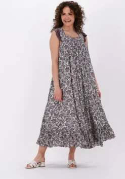 paarse idano maxi jurk eddy