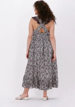 paarse idano maxi jurk eddy