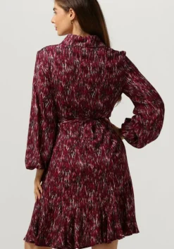 paarse janice mini jurk jurk print alex