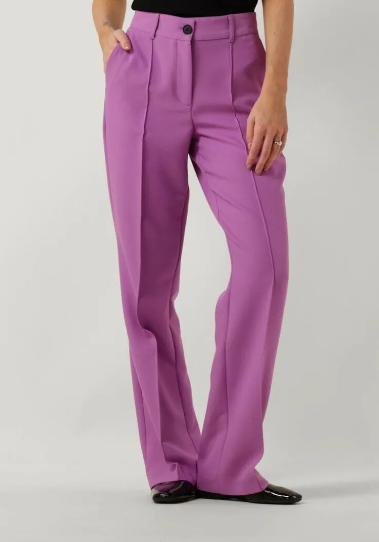 paarse jansen amsterdam pantalon wq417 woven wide long pants