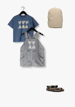 paarse jelly mallow playsuits heart denim short overall