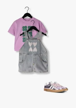 paarse jelly mallow playsuits heart denim short overall