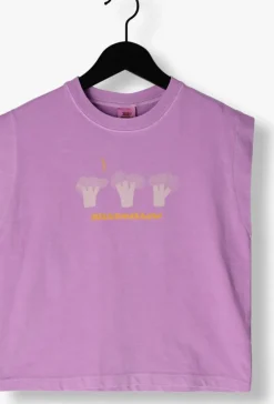 paarse jelly mallow t-shirt broccoli pigment t-shirt