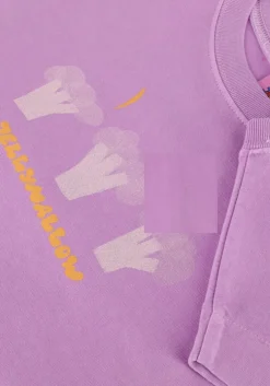 paarse jelly mallow t-shirt broccoli pigment t-shirt