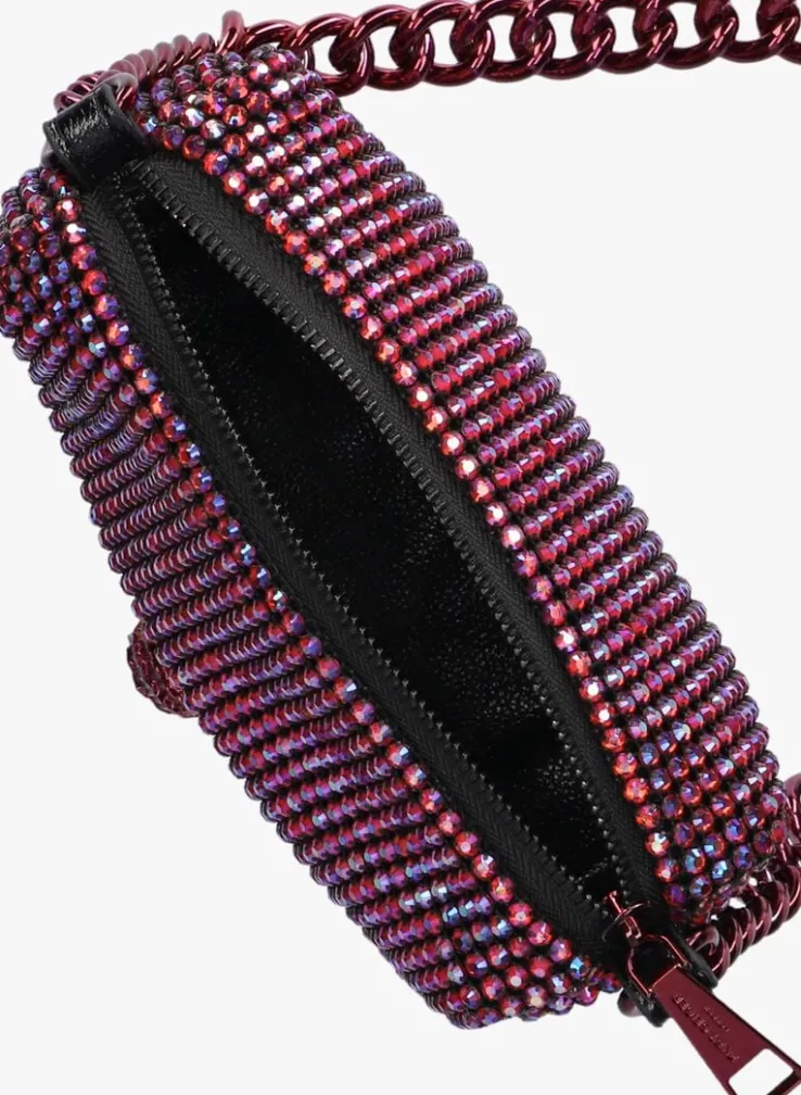 paarse kurt geiger london schoudertas party pouchette