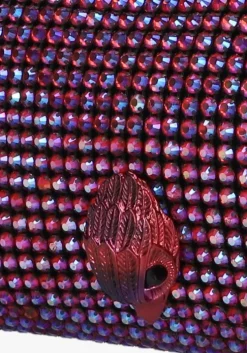 paarse kurt geiger london schoudertas party pouchette