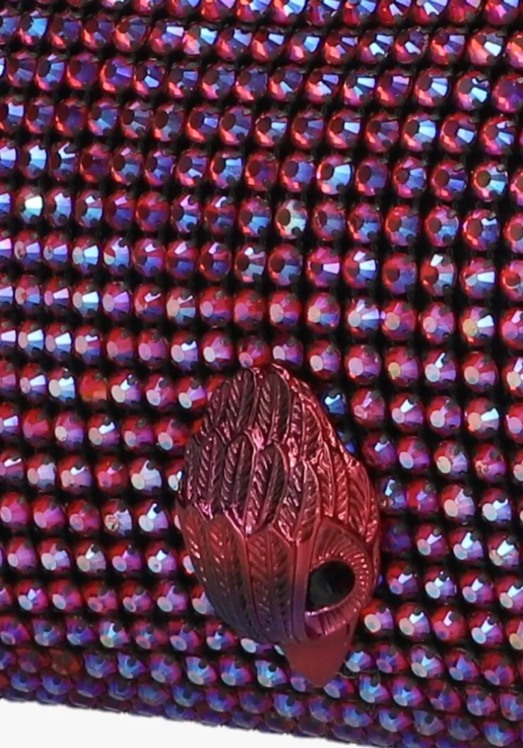 paarse kurt geiger london schoudertas party pouchette