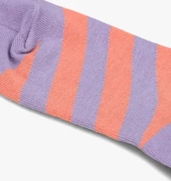 paarse melton sokken candy stripes knee socks