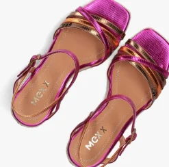 paarse mexx sandalen met hak noemi pakina