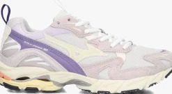 paarse mizuno lage sneakers wave rider 10 premium dames