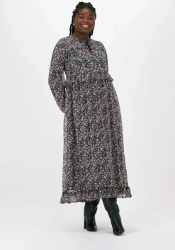 paarse moves maxi jurk chifonella