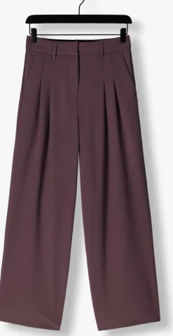 paarse msch copenhagen pantalon mschmirabelle michelle hw pleat pants