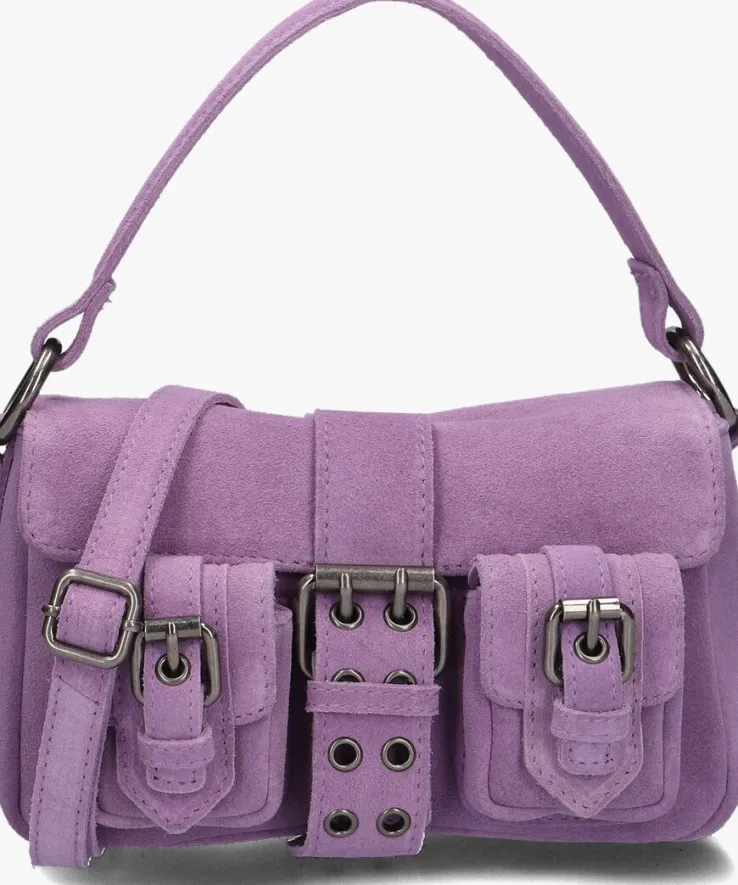 paarse núnoo schoudertas smal honey buckle