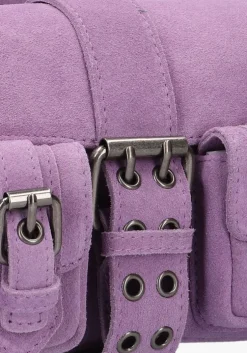 paarse núnoo schoudertas smal honey buckle