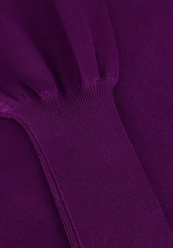 paarse notre-v coltrui basic knit blouse