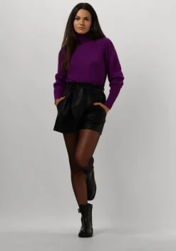 paarse notre-v coltrui basic knit blouse